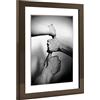 rahmengalerie24 Cornice Alice con passepartout e vetro acrilico | Colore nero lucido | Cornice da 50x60 cm | Dimensione dell'immagine 40x50 cm