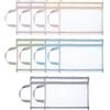 Plipdhy 10 sacchetti A4 in rete con cerniera, con manico, a doppio strato, trasparenti, organizer traspirante per riporre Lego, giocattoli, artigianato e forniture per ufficio