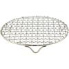 URPIZY Griglia di Raffreddamento Rotonda, in Acciaio, Spessa griglia per Raffreddamento/Cottura a Vapore, Utilizzabile in Forno e lavastoviglie, 16,5 cm x 16,5 cm