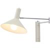 RXPVUXE Bauhaus Sconces Applique da parete con braccio oscillante Lampada da parete industriale cromata regolabile accanto alla luce di lettura Apparecchio di illuminazione da parete moderno flessibil