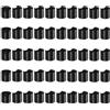 QUARKZMAN 50 Pezzi di Tappi a Disco in plastica PP, 24/410 Tappi a Pressione di Ricambio Coperchi dosatori durevoli per Bottiglie a spremere, plastica, vuote, Shampoo, Nero