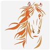 BENECREAT Stencil Cavallo, Modelli di Pittura A Testa di Cavallo da 30x30 cm Modello di Stencil per Animali Riutilizzabili per Scrapbooking, Tessuto, Album di Foto