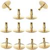NKlaus 12x Portacandele in ottone Portacandele d'oro Candele d'altare sottili fino a Ø6,7mm Matrimonio 6731