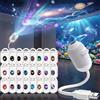 Usper Proiettore Galassia Soffitto Galaxy Projector Night Light, Plug-And-Play Hd Star Projector Proiettore Di Stelle 2 In 1, Rotazione A 360° Luminosità Regolabile (24 Pellicole per Proiezione)