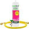 Ralertreik Gas refrigerante Gasica C10 Compatibile con R32 R410A valvola inclusa (bottiglia + tubo flessibile)