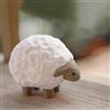 TALKLEK Statuetta in legno fatta a mano a forma di pecora, piccolo animale intagliato, decorazione per la casa, scultura di pecora, idea regalo (pecora, lunghezza: 7,5 cm x larghezza: 5 cm x altezza
