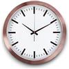 Generico Orologio da Parete in Metallo 40 cm Rotondo - Design Moderno e Silenzioso - Senza Numeri - Disponibile in Oro, Argento e Rosa - Ideale per Casa e Ufficio, Facile da Leggere (Rosa)