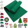 LOMUG Feltro verde, 40 x 250 cm, in feltro di Natale, al metro, per fai da te, verde, rotolo di feltro da 3 mm, spesso, per ritagliare, Pasqua, per progetti di cucito, patchwork, feltro tascabile