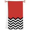 JTOUK TV Show Merch T Peaks Gift 90s TV Show Merchandise Red Room Black Lodge asciugamano da cucina (doppio asciugamano EU)