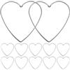 BESPORTBLE 10 Pezzi Anelli in Metallo a Forma di Cuore macramè Anelli in Metallo Dreamcatcher Pneumatici per Fai da Te Fai da Te acchiappasogni 12 cm