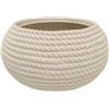 Vasar Ciotola Bali Ciocord Vaso Portavaso effetto corda 40x21 in resina vari colori (corda)