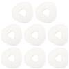 BOXOB 8pz Panni Mocio di Ricambio per Narwal Freo PRO X Ultra/Freo Z Ultra / T10 / J3 / J4, Panno Scopa in Microfibra Lavabile e Riutilizzabile Accessori per Aspirapolvere Robot (Bianco)