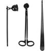 QWORK® 3 in 1 Spegni Candela Set, Forbice per stoppini in Acciaio Inossidabile, Cura delle Candele Set con Pinza per spegnere e Wick Dipper