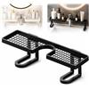 ELMVAR Mensola organizer da posizionare sopra il rubinetto, organizer da installare dietro il rubinetto senza forare, mensola a forma di U per cucina e bagno, design con fondo cavo, senza attrezzi (Black,1)