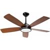 Aigostar Ventilatore da Soffitto con Luce e Telecomando Silenzioso， 2700K/4000K/6000K Dimmerabile， 30W Motor DC Reversibile ， 6 Velocità， Adatto per soggiorno， camera da letto e sala da pranzo