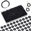 PH PandaHall 3000pz Perline Piatte Argilla Polimerica Perline a Disco Nero, 6mm Perlina Heishi Piatte per Choker Collane Bracciali Orecchini Creazione di Gioielli Fai Da Te