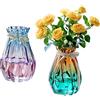 YouYuer 2PCS Vaso Geometrico Transparente - Terrario Moderno Fioriera, Decorazione Portafiori per Soggiorno, Matrimonio, Ufficio, Festa
