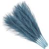Rebower Finta Erba Delle Pampas Decorazione Finta Erba Delle Pampas, [Per Soggiorno Festa Parete Vaso Decorazione Matrimonio] - 17.7/45cm / Blu Chiaro / 6 Pezzi