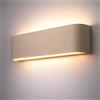 Eurekaled Applique LED da Parete SOFIA 15W 1000 lm, CCT Switch 3000K/4000K/6500K, Doppia Emissione Up & Down, IP20, Alluminio e Acrilico, Lampada da Interno Moderna (Sabbia)