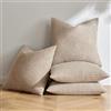 MIULEE Federe Cuscini Decorativi Divano Copricuscini Granula in Poliestere Federa Moderno Morbido Resistente Quadrato per Soggiorno Camera da Letto Casa Sedia 40x40 cm 4 Pezzi Sabbia