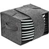ZYEKIU Portapiatti in Feltro da Campeggio con 8 Scomparti, Organizer per Piatti per Camper 27 x 22 x 7cm Impilabili, Portapiatti da Campeggio in Feltro Borse in feltr per Camper Roulotte e Barche