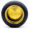 Spetebo Ciotola decorativa per candele, 20 cm, colore nero opaco, interno oro, portacandela in design orientale, lanterna decorativa da tavolo, portacandela marocchina