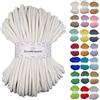 Sznurkomania Cordoncino di cotone 9 mm, 100 m, diversi colori, filato di cotone, filo di cotone intrecciato da 9 mm con nucleo, cordoncino macramè, cordoncino per uncinetto, cordoncino da 9 mm,