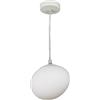 FEWDSCA Lampada Bianca Palla Di Vetro Luce, Oca Caldopadario a Forma Di Pietra, Ristorante Illuminazidecorativa Sospensiluce, Modernepade a Sospensiminimalistar Sale Espositive/Bianco Caldo/15 cm