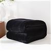 Chickwin Plaid di Flanella Plaid in Pile, Tinta Unita Coperte Calda Plaid in Pile di Flanella Microfibra Morbida Coperte Trapunta per Divano Singolo Matrimoniale (Nero,180x200cm)
