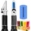 V·RESOURCING 0-32% Brix Rifrattometro,V·RESOURCING Portatile Brix Refractometer Misurare Gamma 0 a 32%, Preciso: ±0,2% Perfetto per Cibo, Frutta, Bevande, ecc