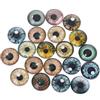 SUCHUANGUANG 20 Pezzi di Vetro per Occhi di Bambola Artigianato di Animali bulbi oculari per Accessori per Occhi di Dinosauro