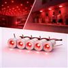 Partenopea Mini Faretto LED Incasso 1W 12V IP65 Punto Luce Cielo Stellato per Interno Esterno Scale Piscine Vetrine Camper Barche Segnapasso Basso Consumo Illuminazione Decorativa (Luce Rossa, Bianco, 5)