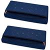 Hiseng Copriseduta Divano Impermeabile da Esterno 2 pezzi (Senza Fodera) Fodera per Cuscini del Divano da Giardino con Cerniera, Coprisedile Sostitutivi per Divano e Sedile (55x45x10cm,Blu Navy)