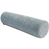 Eashaoo Cuscino cilindrico in memory foam, per cervicale, supporto lombare e posteriore, con fodera in ciniglia rimovibile e lavabile (grigio, 60 x 20 cm)
