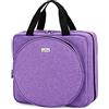 LoDrid Borsa quadrata per riporre accessori da ricamo, Viola