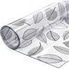 PARAMAISON Tovaglia Plastificata PVC Effetto Lucida Foglia 100x100 | Trasparente, Impermeabile Antimacchia Lavabile