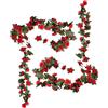 EVBOTGEE 2 ghirlande di rose artificiali, 2,6 m