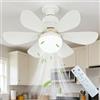 GOMETY Ventilatore da soffitto con illuminazione, lampada da soffitto a LED con ventilatore e telecomando, 40 W, ventilatore da soffitto, 3 velocità, 3 modalità dimmerabili, funzione temporizzazione per