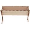 SHALOM - Culla Per Gesù Bambino In Legno Con Telo, Accessorio Per Presepe. 31 Cm