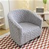 LJQAIZYL Copertura Poltrona 1 Posto Elasticizzato Copri Poltroncina con Braccioli Universale Antiscivolo Fodera Poltrona da Cocktail Chesterfield taffetà Rimovibile Lavabile Copripoltrone,Grey-1pc