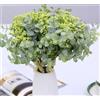 huaao Bouquet Fiori Artificiali e Fiori di fiato di eucalipto, gypsophila, Foglie Faux composizioni Decorazione Fai da Te per Feste di Matrimonio casa Negozio Ufficio Bouquet di Nozze, Verde