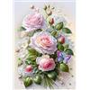RICUVED Fiori Diamond Painting 5D Kit Completo, Pittura Diamante Artigianato Strass per Adulti Bambini Decorazione Decor 30x40cm