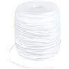 BENECREAT Corda di Nylon Rotonda Da 100 m, Cordoncino Bianco Da 4.5mm con Interno In Cotone per Applicazioni di Bordatura di Cuscini Da Tappezzeria
