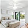 JVURICE Ventilatore da soffitto 45 cm con illuminazione