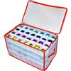 Spetebo Scatola XL per palline di Natale - per 112 palline - Scatola per decorazioni natalizie pieghevole
