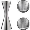 Delgeo Inossidabile, Bilancia Incorporata, Misurino per Bevande Barista Professionale(Argento,1oz x 2oz)