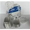 Nicoletti Coffee Nicoletti 50 VASCHETTE PER ALIMENTI CONTENITORI CON COPERCHIO ERMETICO IN PET IDEALI PER CIBO FRESCO, RISTORAZIONE, PAUSA PRANZO, CONSERVAZIONE FREEZER CONGELAMENTO (375 cc (13x11x5))