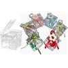 Cataneo-shop 25 scatole bomboniere trasparenti plexiglass 5x5x5 cm