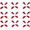 GUTE LINES Mollette Legno Naturale, Mollettine Decorazione Biglietti Regali, Portafortuna per Bomboniere, DIY Chiusura Sacchetti Foto Biglietti Scrapbooking Matrimonio Feste (160PZ x 25MM, Interamente rosso)