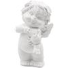 Logbuch-Verlag Angelo Igor segno zodiacale Cancro bianco 6-7 cm Polystone Personaggio da collezione compleanno oroscopo custode angelo portafortuna, decorazione da tavolo, idea regalo